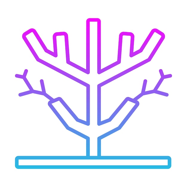 Icono de árbol seco
