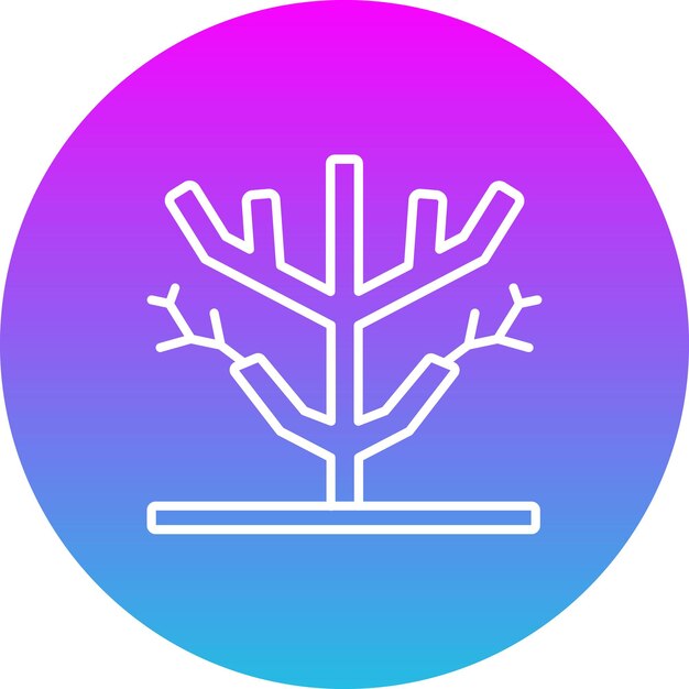Icono de árbol seco