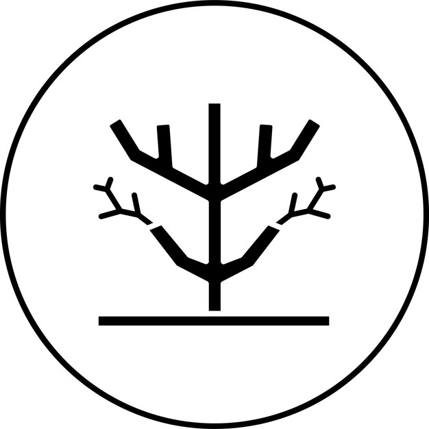 Icono de árbol seco