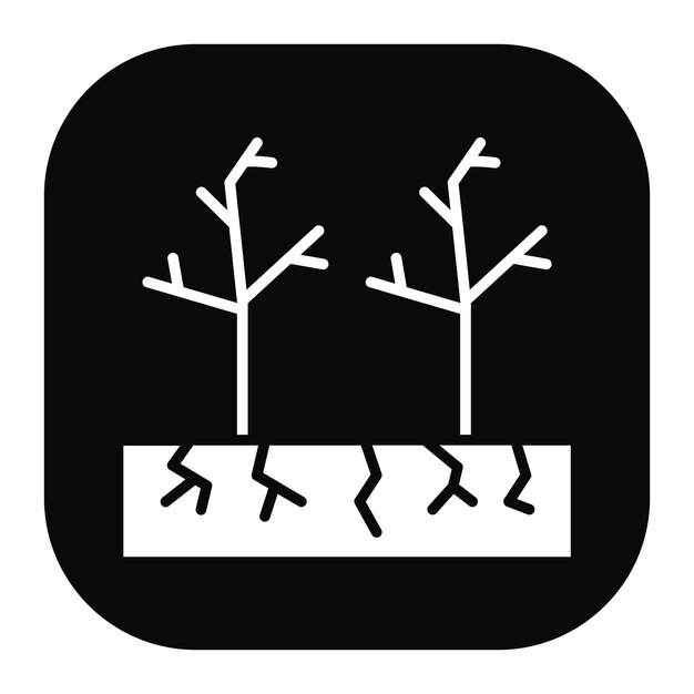 Icono de árbol seco