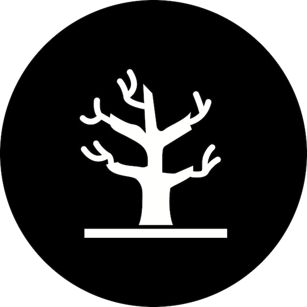 Icono de árbol seco