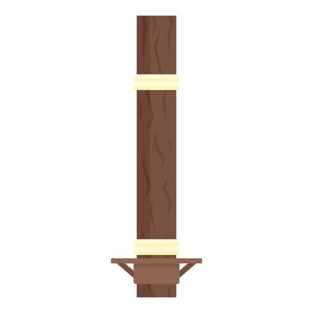 Icono de árbol de tirolesa Ilustración plana del icono de vector de árbol de tirolesa para diseño web