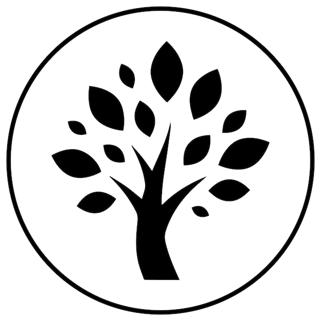 Ícono de árbol vectorial de ilustración