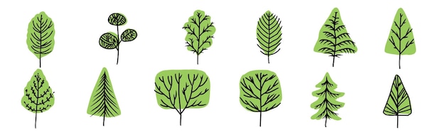 icono de árbol verde