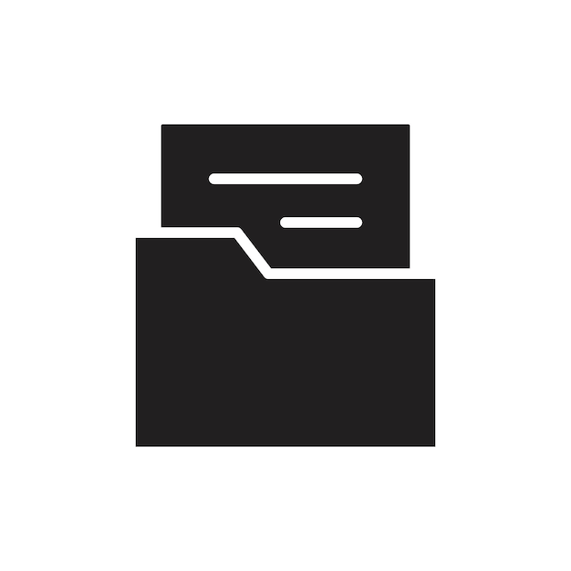 Icono de archivo Conjunto de dibujos de líneas de logotipo
