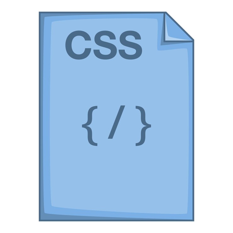 Vector ícono de archivo css ilustración de dibujos animados del ícono vectorial del archivo css para la web