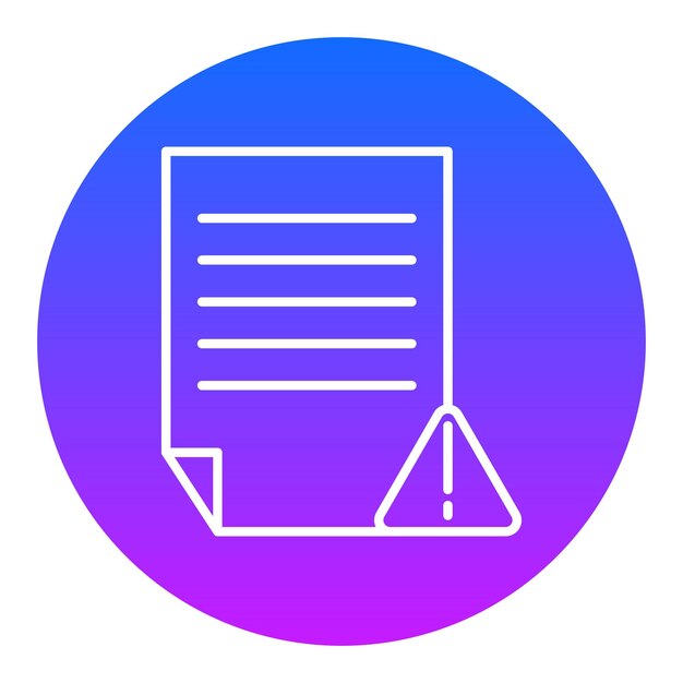 Icono de archivo dañado