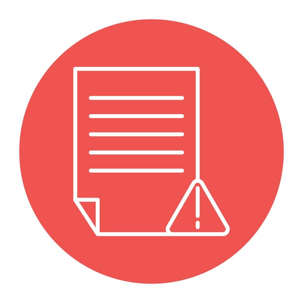 Icono de archivo dañado