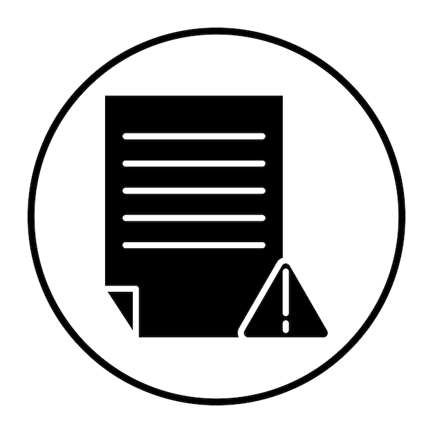 Icono de archivo dañado
