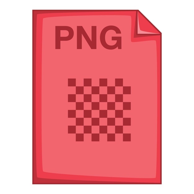 Ícono de archivo PNG Ilustración de dibujos animados del ícono vectorial del archivo PNK para la web
