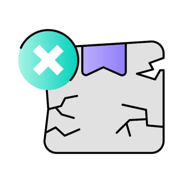 Icono de archivo roto
