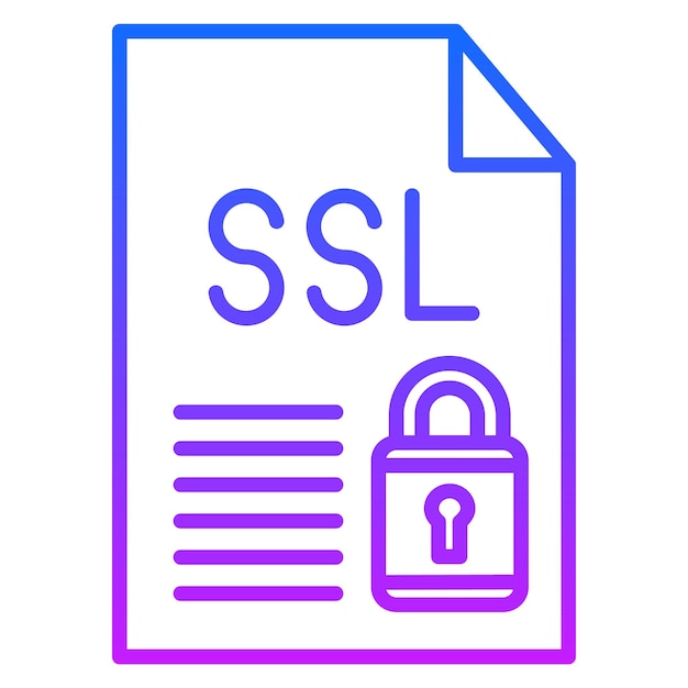 Ícono de archivo SSL