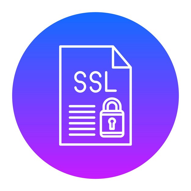Ícono de archivo SSL
