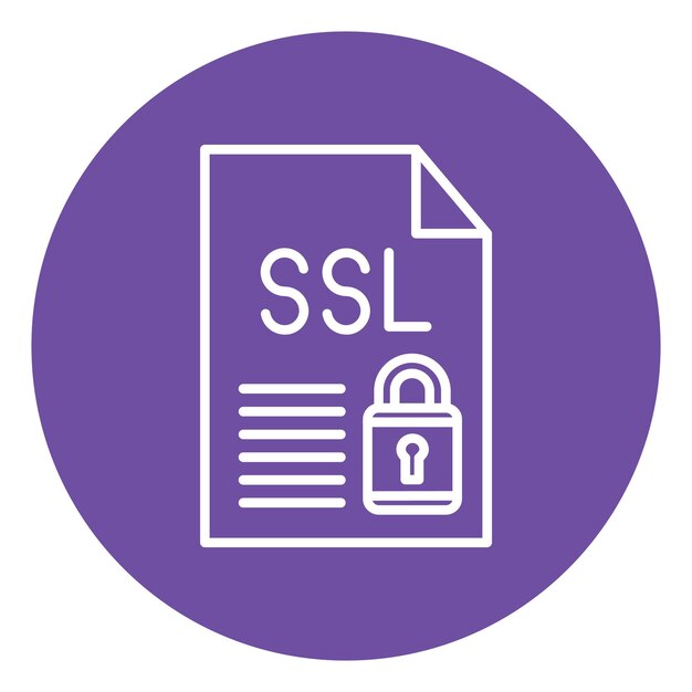 Ícono de archivo SSL