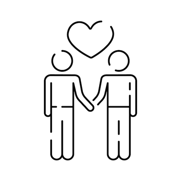 Icono de arco iris de la colección lgbt Icono de arco iris de línea simple para plantillas de diseño web e infografías LGBTQ