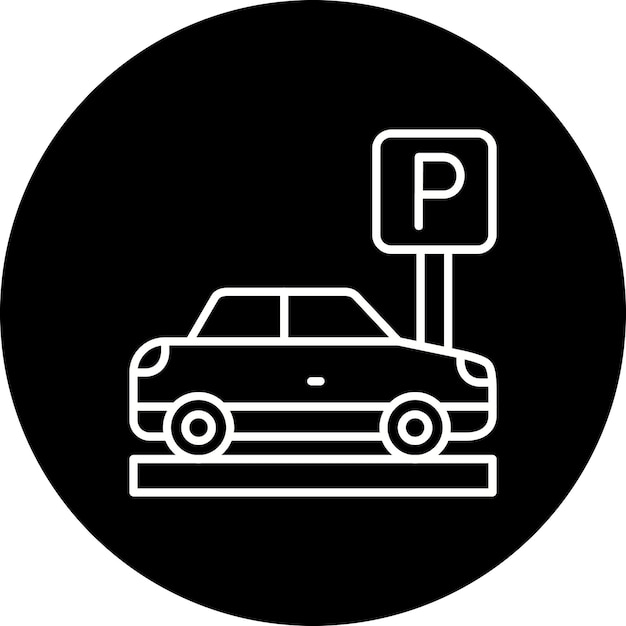 Icono del área de estacionamiento