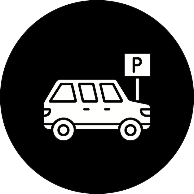Icono del área de estacionamiento