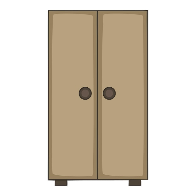 Icono de armario Ilustración de dibujos animados de icono de vector de armario para web