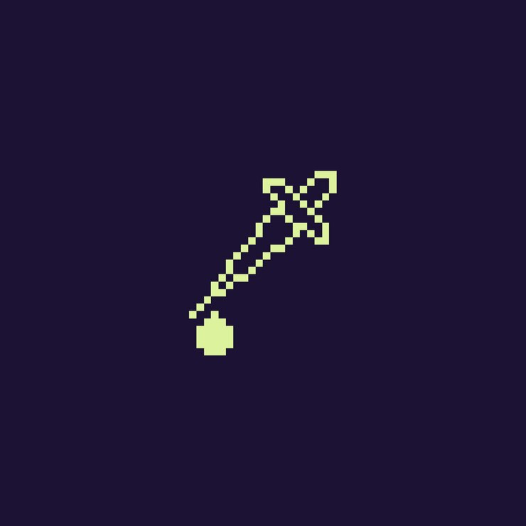 Vector icono de arte de píxeles de 1 bit
