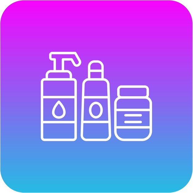 El icono de los artículos de baño