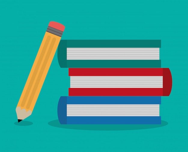 icono de artículos relacionados con la oficina de libros