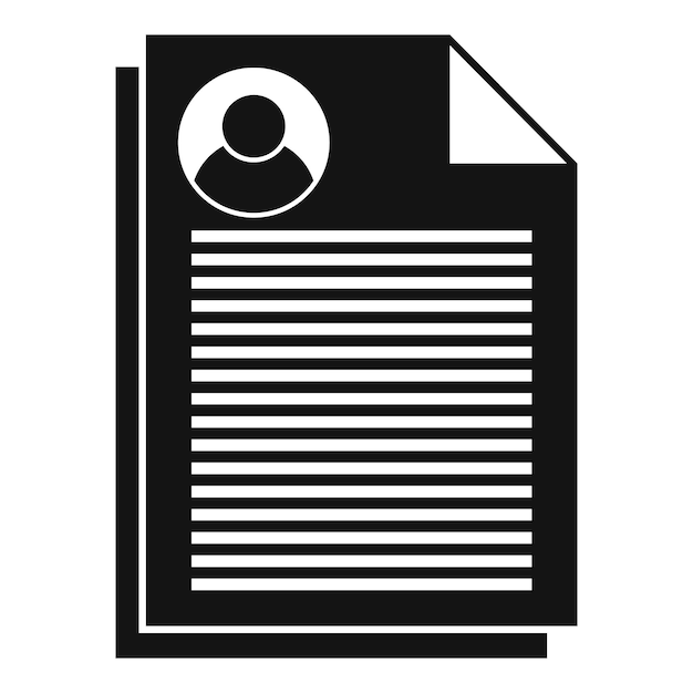 Icono de artículos de sociología Ilustración simple del icono de vector de artículos de sociología para diseño web aislado sobre fondo blanco
