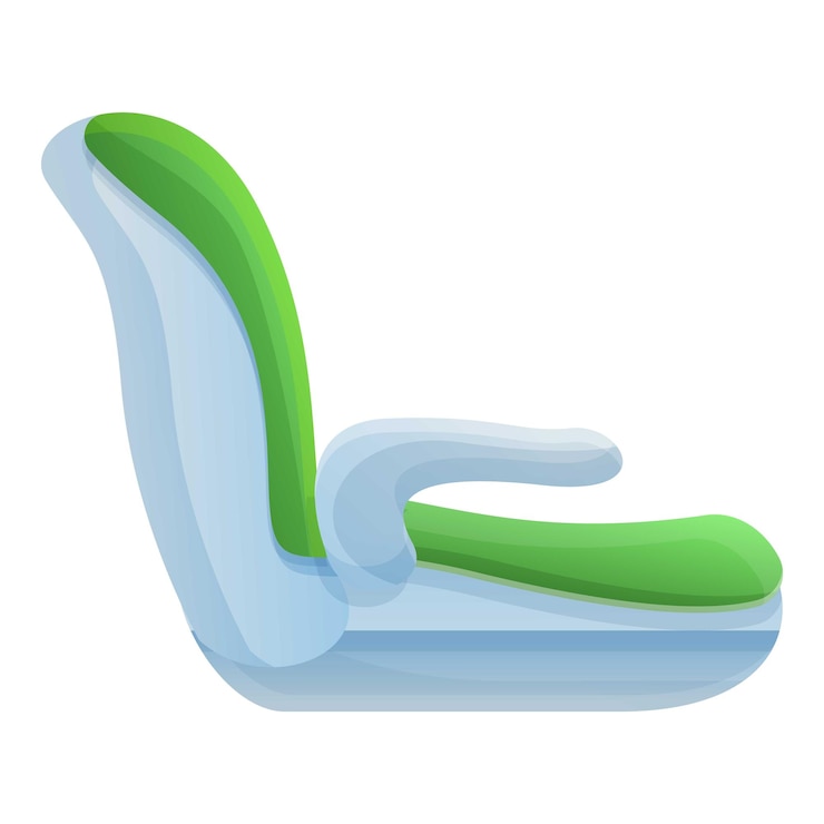 Vector icono de asiento de coche vacío caricatura de icono de vector de asiento de coche vacío para diseño web aislado sobre fondo blanco