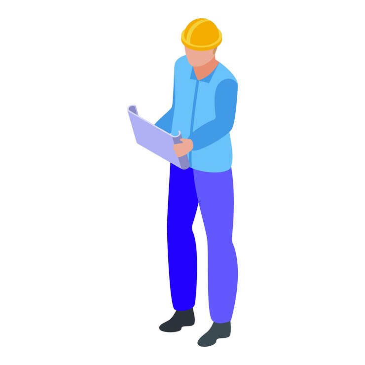 Vector icono de asignación de arquitecto isométrico del icono de vector de asignación de arquitecto para diseño web aislado sobre fondo blanco