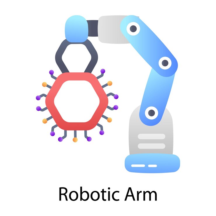 Vector un icono de asistente robot en estilo plano