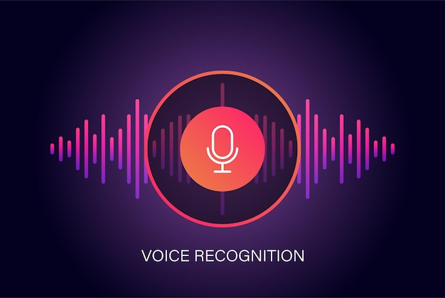 Icono de asistente de voz personal en estilo plano Ilustración de vector de onda sonora de audio sobre fondo aislado Concepto de negocio de signo de reconocimiento de audio