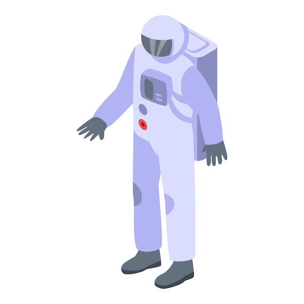 Icono de astronauta Isométrico del icono de vector de astronauta para diseño web aislado sobre fondo blanco