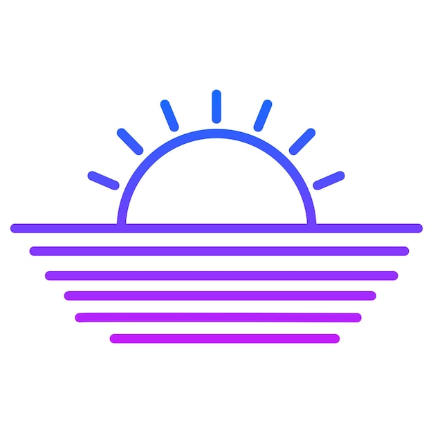 Icono del atardecer