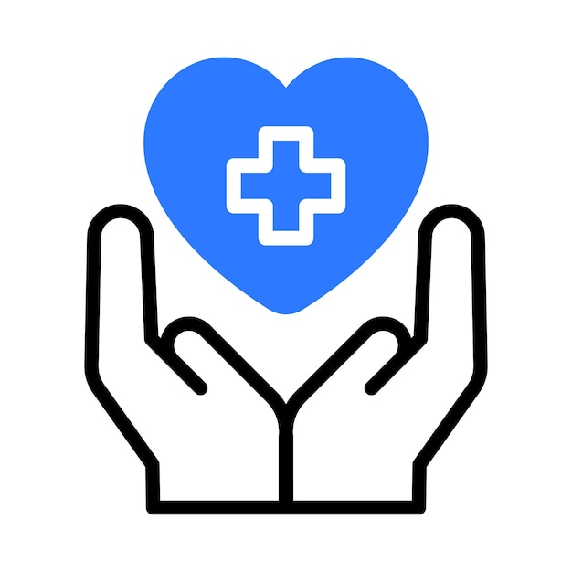 Icono de atención médica y apoyo médico
