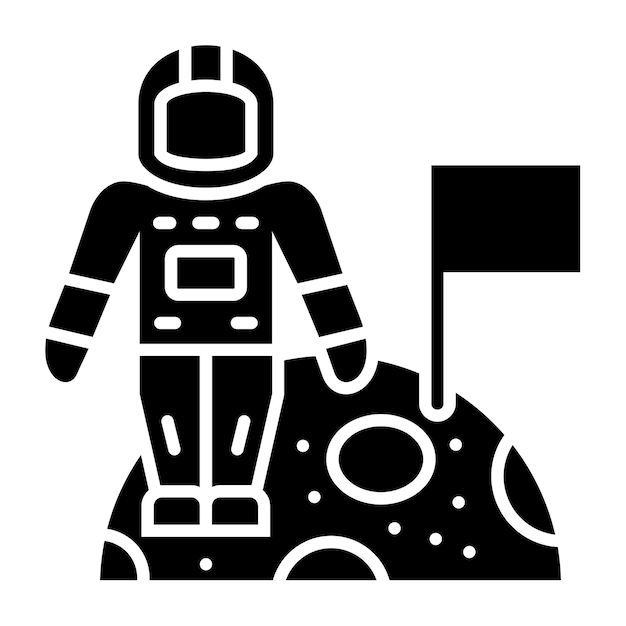 Icono de aterrizaje en la luna