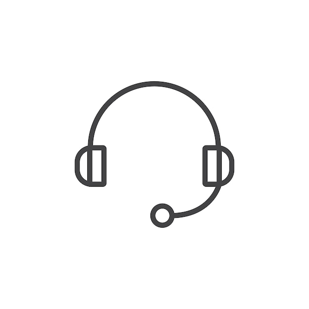 Ícono del auricular Marca de símbolo en estilo llenado