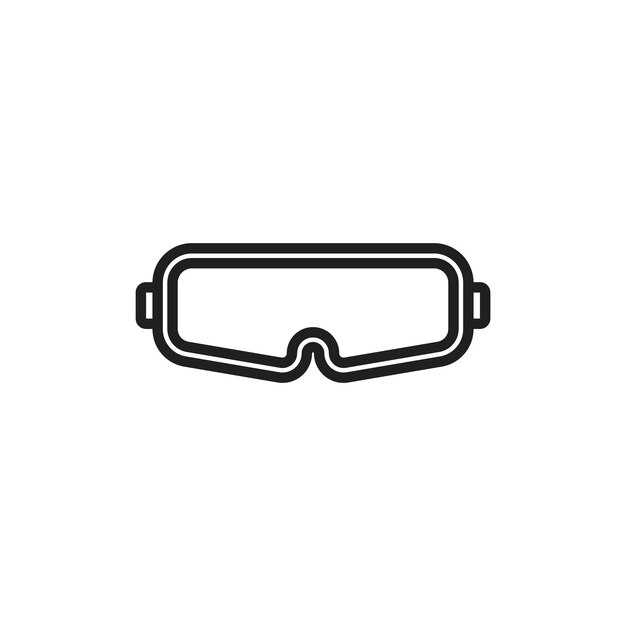 El icono de los auriculares AR tiene un contorno delgado simple