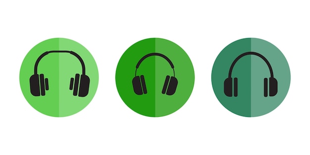 Icono de auriculares Icono de vector de auriculares de contorno para diseño web aislado sobre fondo blanco