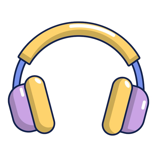 Vector icono de auriculares ilustración de dibujos animados de icono de vector de auriculares para diseño web