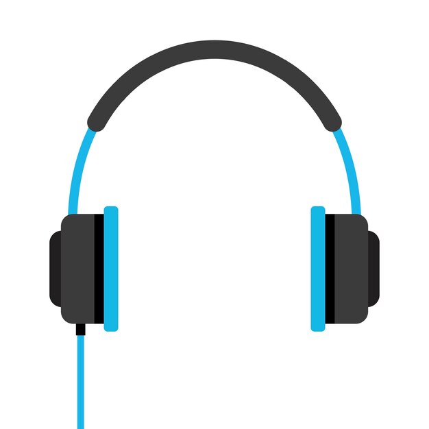 Vector icono de los auriculares