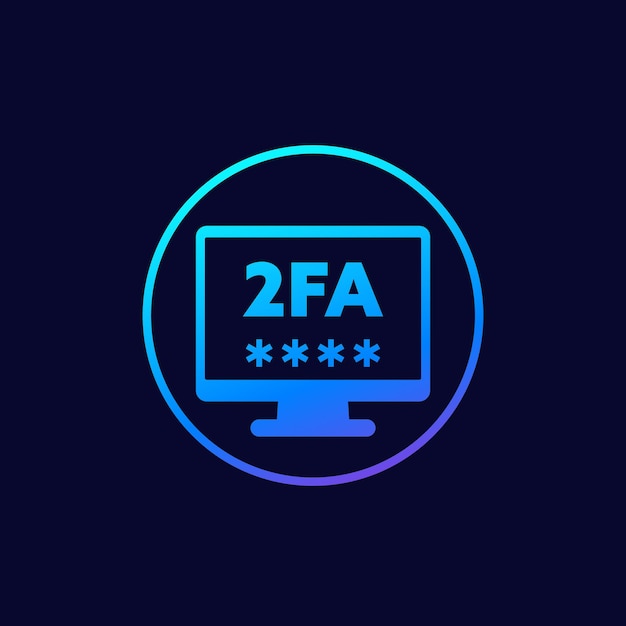 icono de autenticación de dos factores para la web