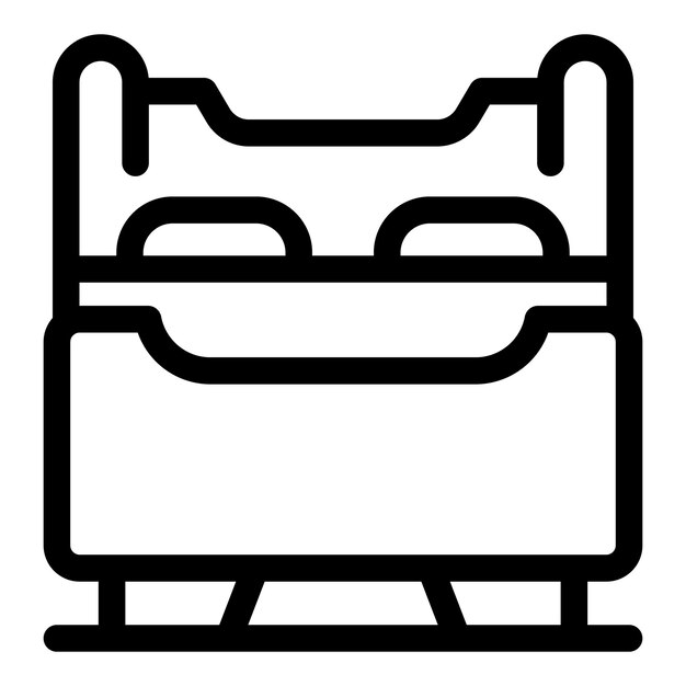 Icono de autobús de dos pisos que muestra el transporte público
