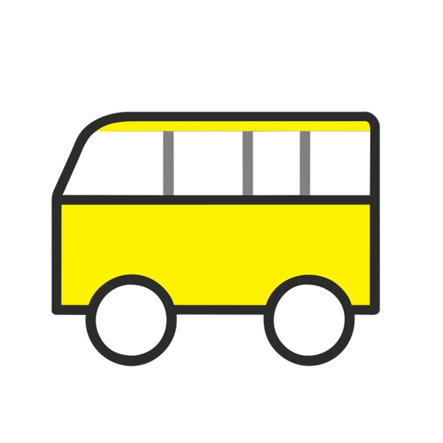 El icono del autobús escolar