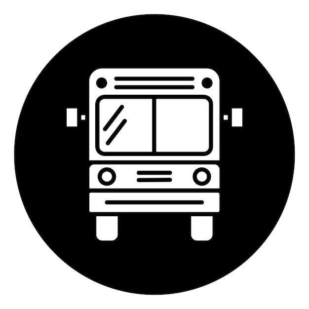 El icono del autobús escolar