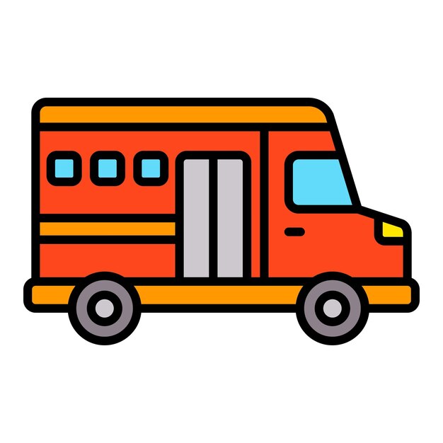El icono del autobús escolar