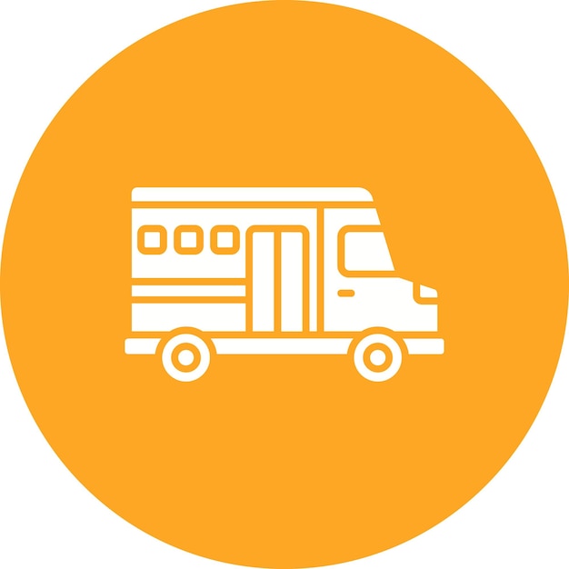 El icono del autobús escolar