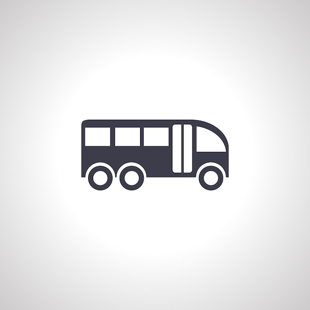 icono de autobús icono aislado en fondo blanco
