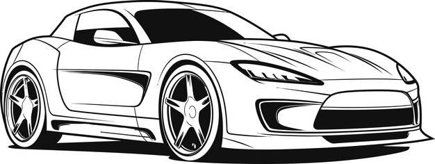 Vector icono de automóvil negro premium en el vector a símbolo de la máxima esencia de superdeportivo de lujo automotriz en el vector a