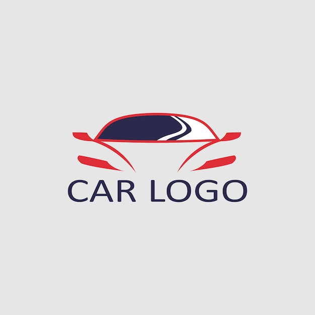 El icono del automóvil, el símbolo del vehículo de motor, la ilustración vectorial