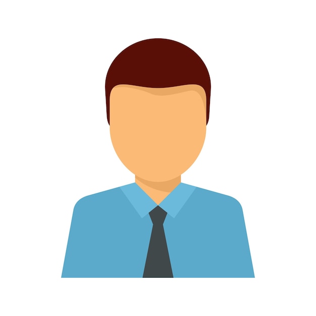 Icono de avatar de abogado Ilustración plana del icono de vector de avatar de abogado aislado sobre fondo blanco