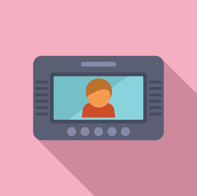 Icono de avatar digital en la ilustración de la pantalla